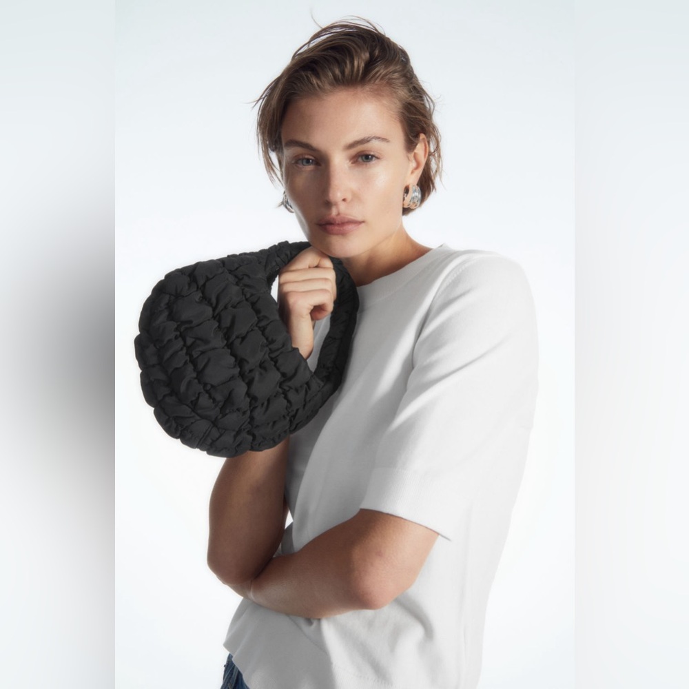 COS Quilted Micro Bag Black